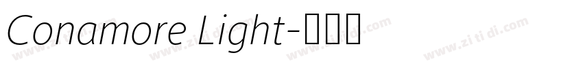 Conamore Light字体转换